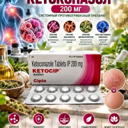 Ketocip (Кетоконазол 200мг) 10таблеток
