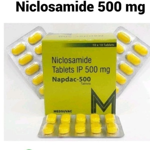Napdac-500 (Никлозамид 500мг) 10таблеток